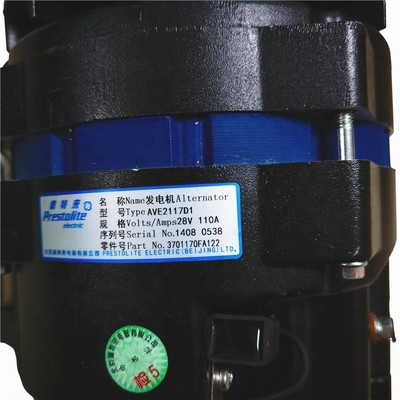 3701170FA122 Lkw-Teile Alternator Metallmaterial OEM NICHT enthalten für HFC4DA1